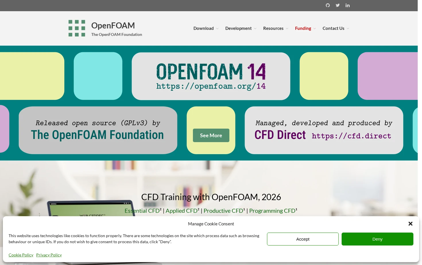 OpenFOAM 页面快照